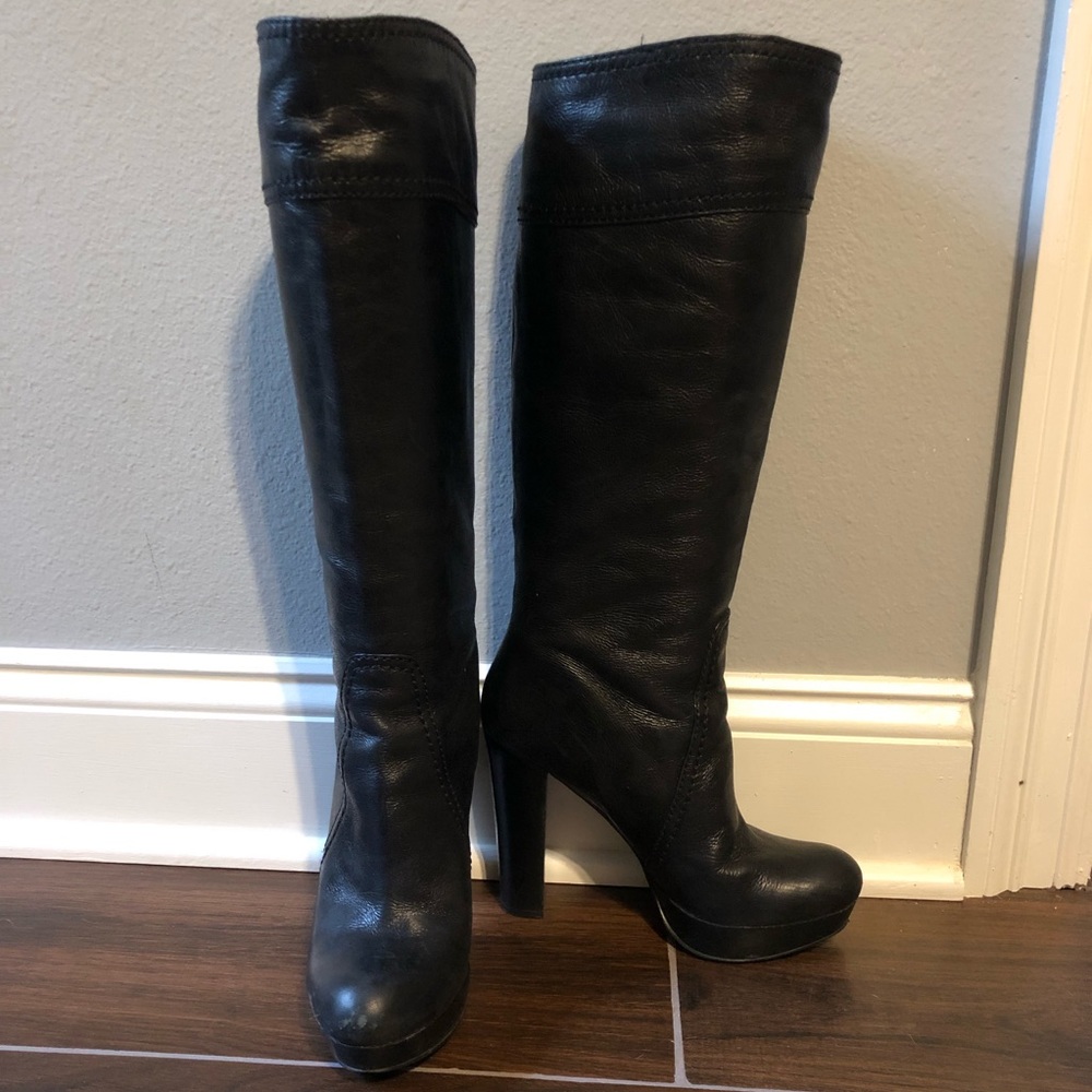 Vince Camuto Black Leather Boots